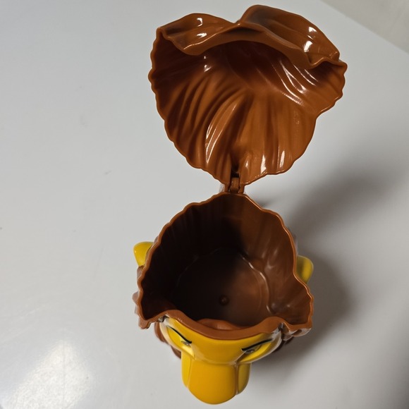 Vintage Disney's Lion King Adult Simba Plastic Mug Stein with Top Lid 6" - Picture 5 of 10